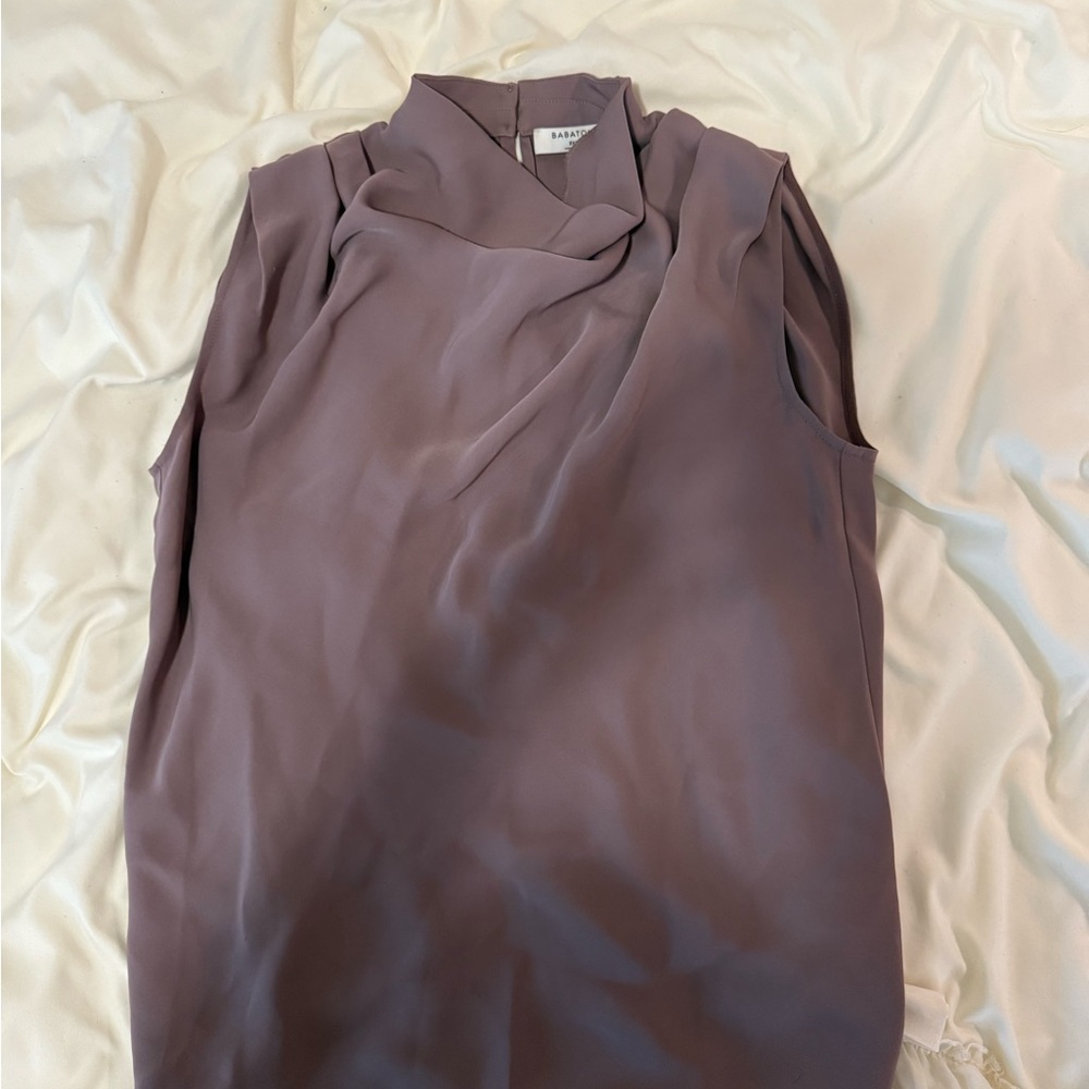 Aritzia Babaton Lavender Sleeveless Blouse